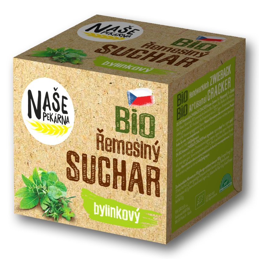 Zdravý svět - BIO řemeslný suchar bylinkový 180g