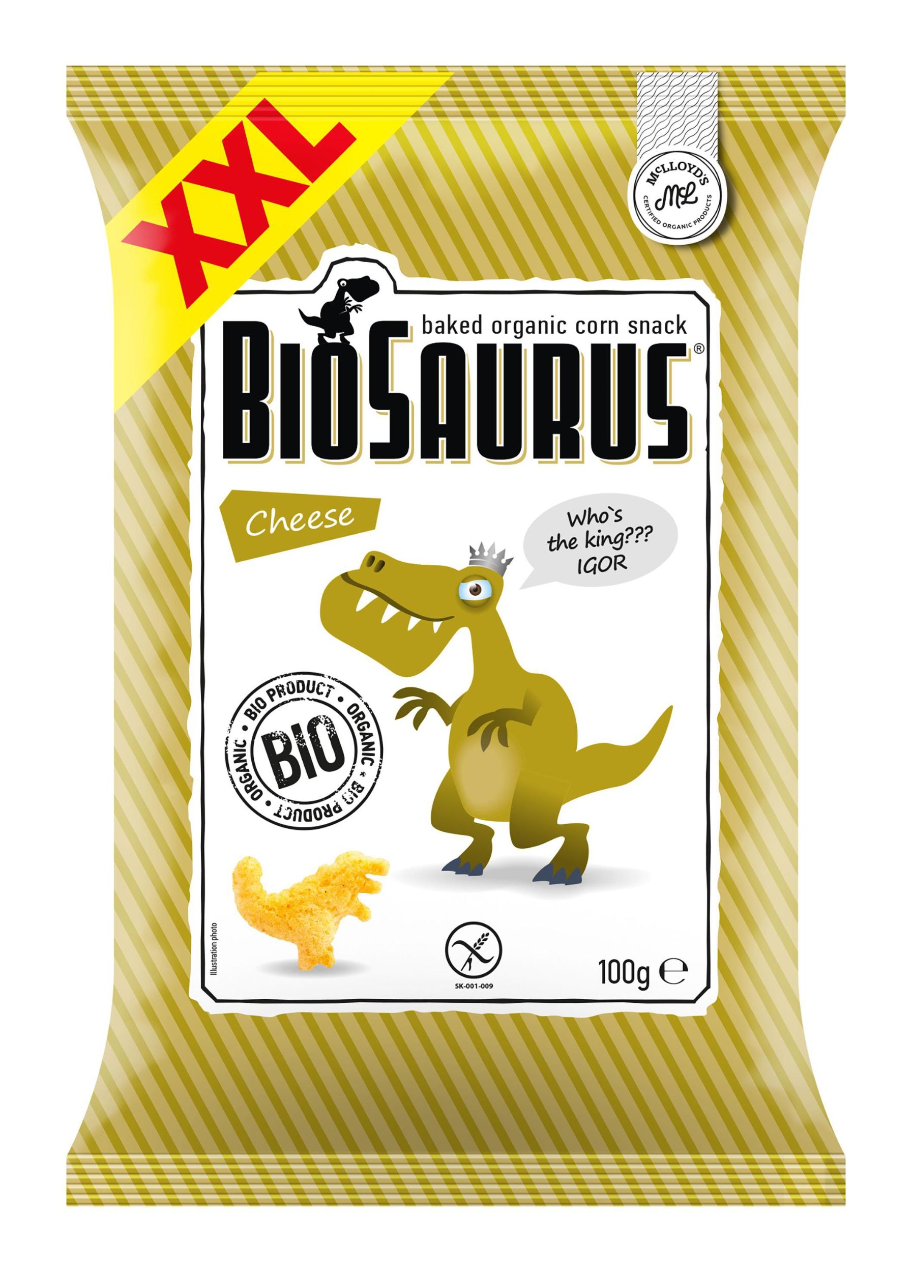 Zdravý svět - BIO snack BIOSAURUS cheese XXL 100g