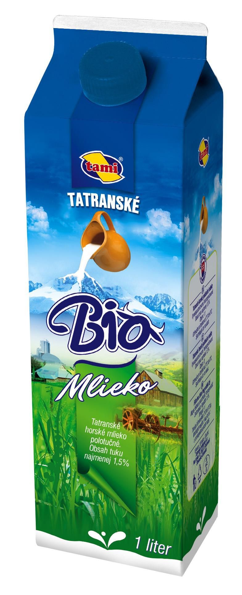 Mléčné a chlazené - BIO Tatranské čerstvé mléko 1,5% 1l