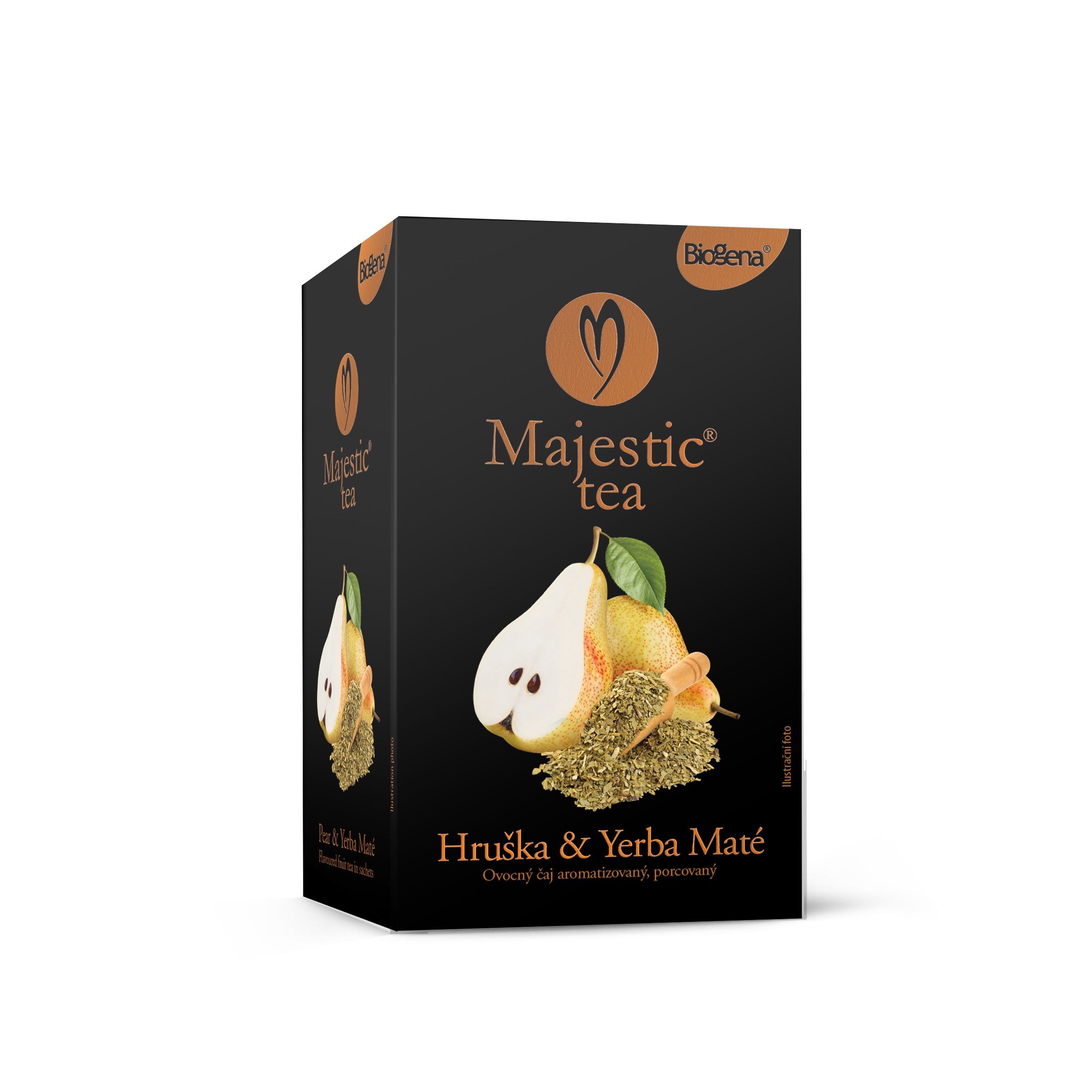 Nápoje - Biogena Majestic Tea Hruška & Yerba Ma 20x2,5g
