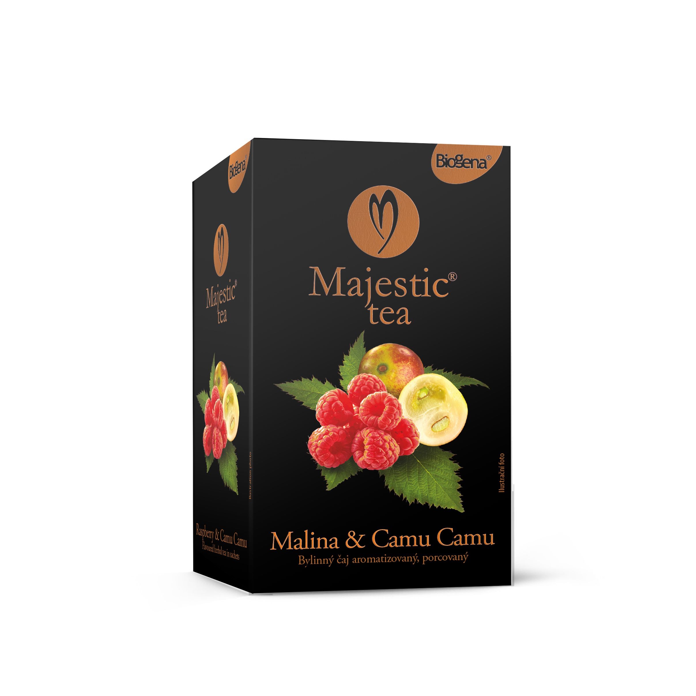 Nápoje - Biogena Majestic Tea Malina & Camu Cam 20x2,5g