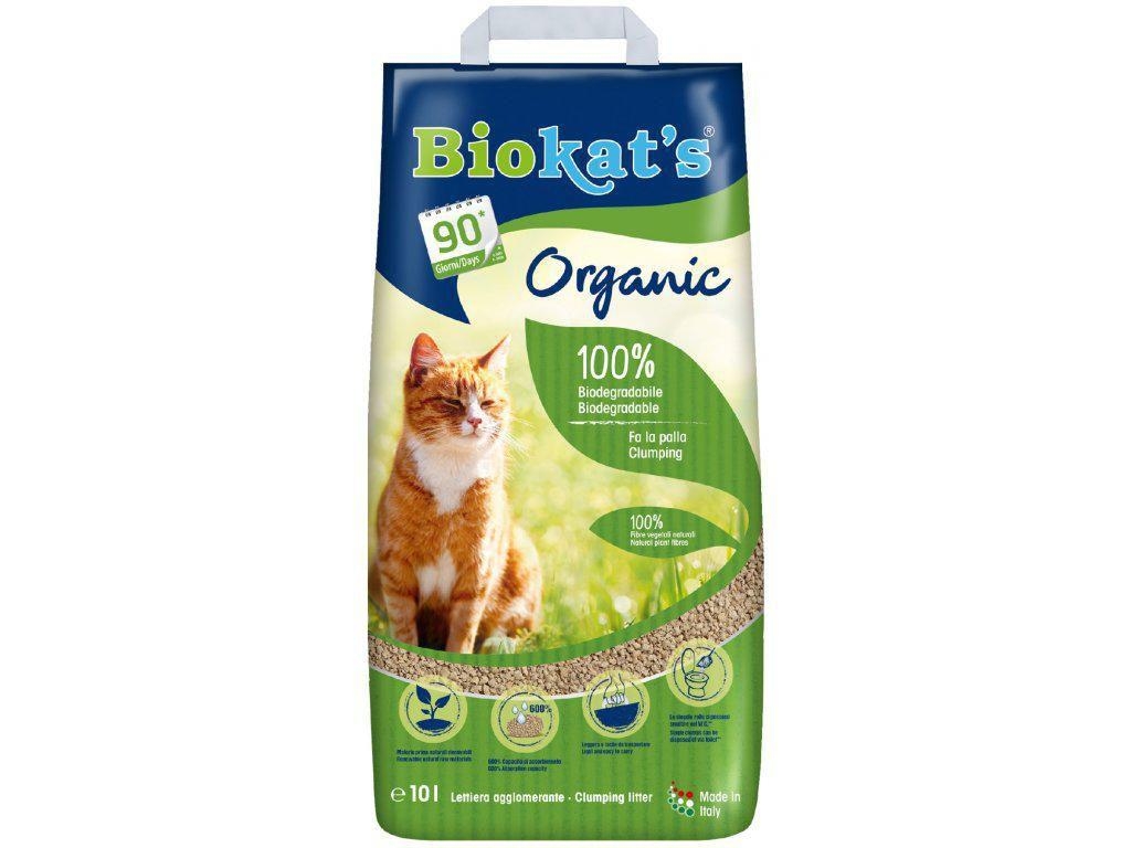 Svět zvířat - Biokat´s Organic podestýlka pro kočky 10 l