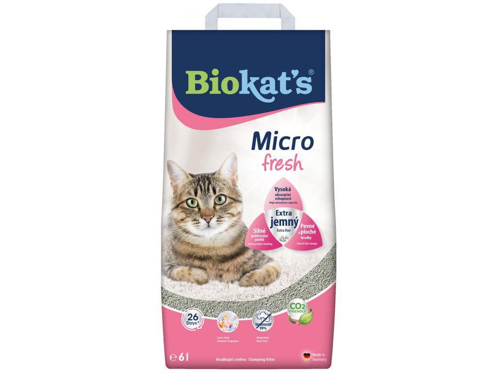 Svět zvířat - Biokats Podestýlka micro fresh 6l