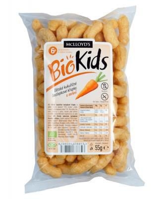 Trvanlivé potraviny - Biokids BIO křupky mrkev 55 g