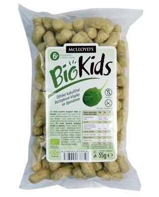 Trvanlivé potraviny - Biokids BIO křupky špenát 55 g