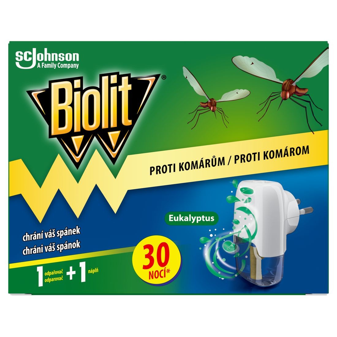 Drogerie a kosmetika - Biolit elektrický odpařovač Eukalyptus 30 nocí 21ml