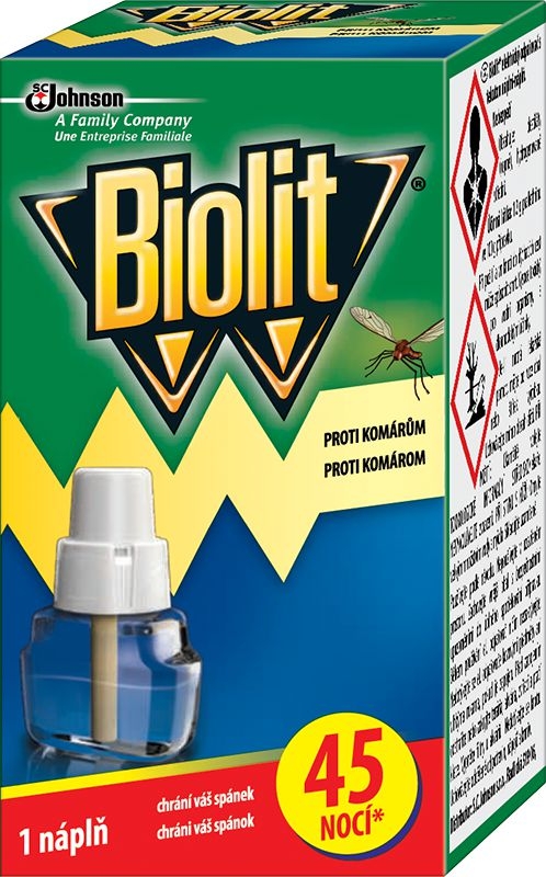 Drogerie a kosmetika - Biolit Elektrický odpařovač s tekutou náplní proti komárům náplň 1 ks 27 ml