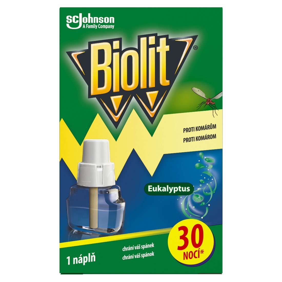 Drogerie a kosmetika - Biolit tekutá náplň Eukalyptus 30 nocí 21ml