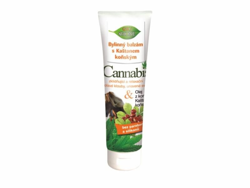Drogerie a kosmetika - BIOne Cosmetics BIO Cannabis bylinný balzám s kaštanem koňským 300 ml