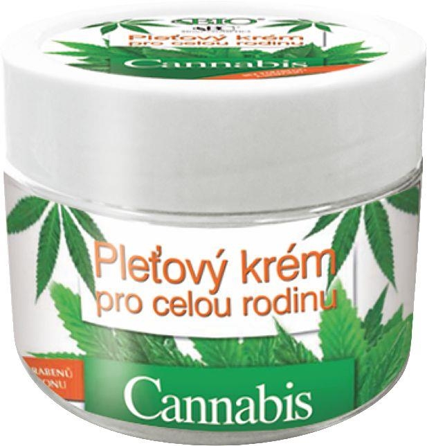 Drogerie a kosmetika - BIOne Cosmetics BIO Cannabis pleťový krém pro celou rodinu 260 ml