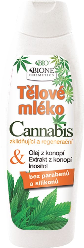 Drogerie a kosmetika - BIOne Cosmetics BIO Cannabis zvláčňující tělové mléko 500 ml