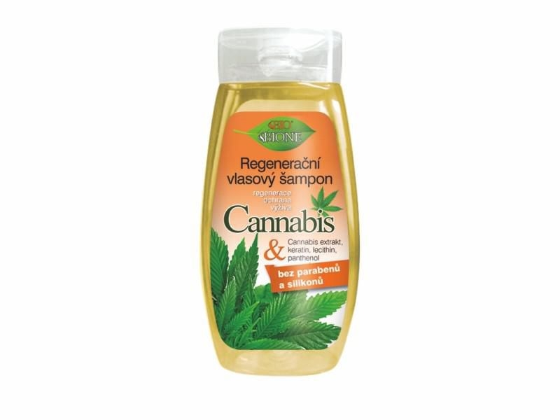 Drogerie a kosmetika - Bione Cosmetics Regenerační vlasový šampon Cannabis 260ml