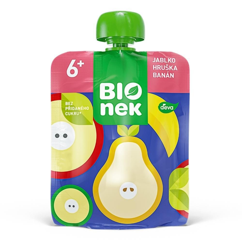 Zdravý svět - Bionek Jablko hruška banán 90 g