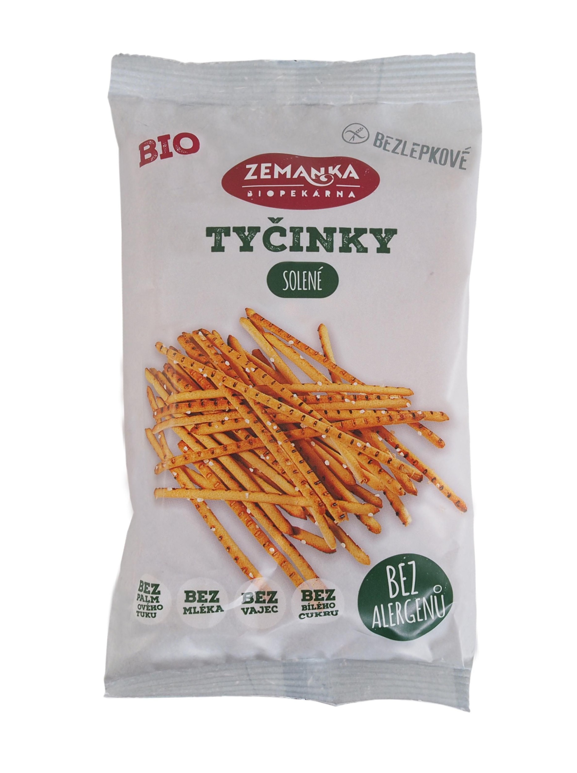 Trvanlivé potraviny - Biopekárna Zemanka BIO bezlepkové tyčinky solené 45g