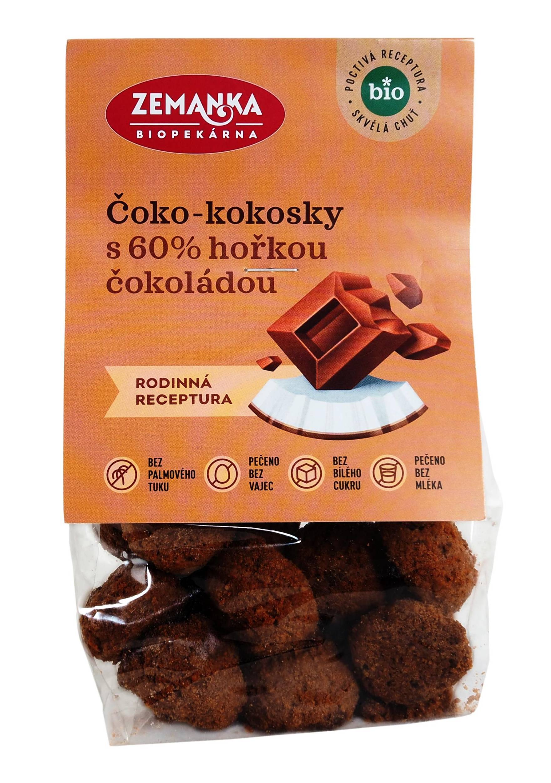Zdravý svět - Biopekárna Zemanka BIO čoko-kokosky s kakaem 100 g