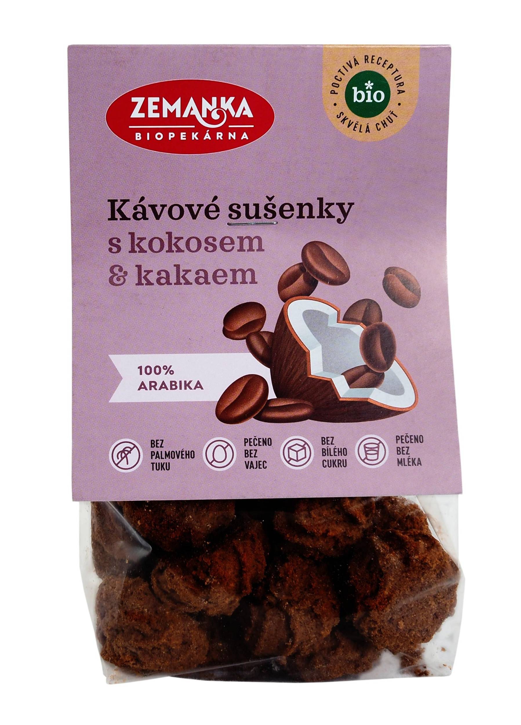 Zdravý svět - Biopekárna Zemanka Kávové BIO sušenky s kokosem 100 g