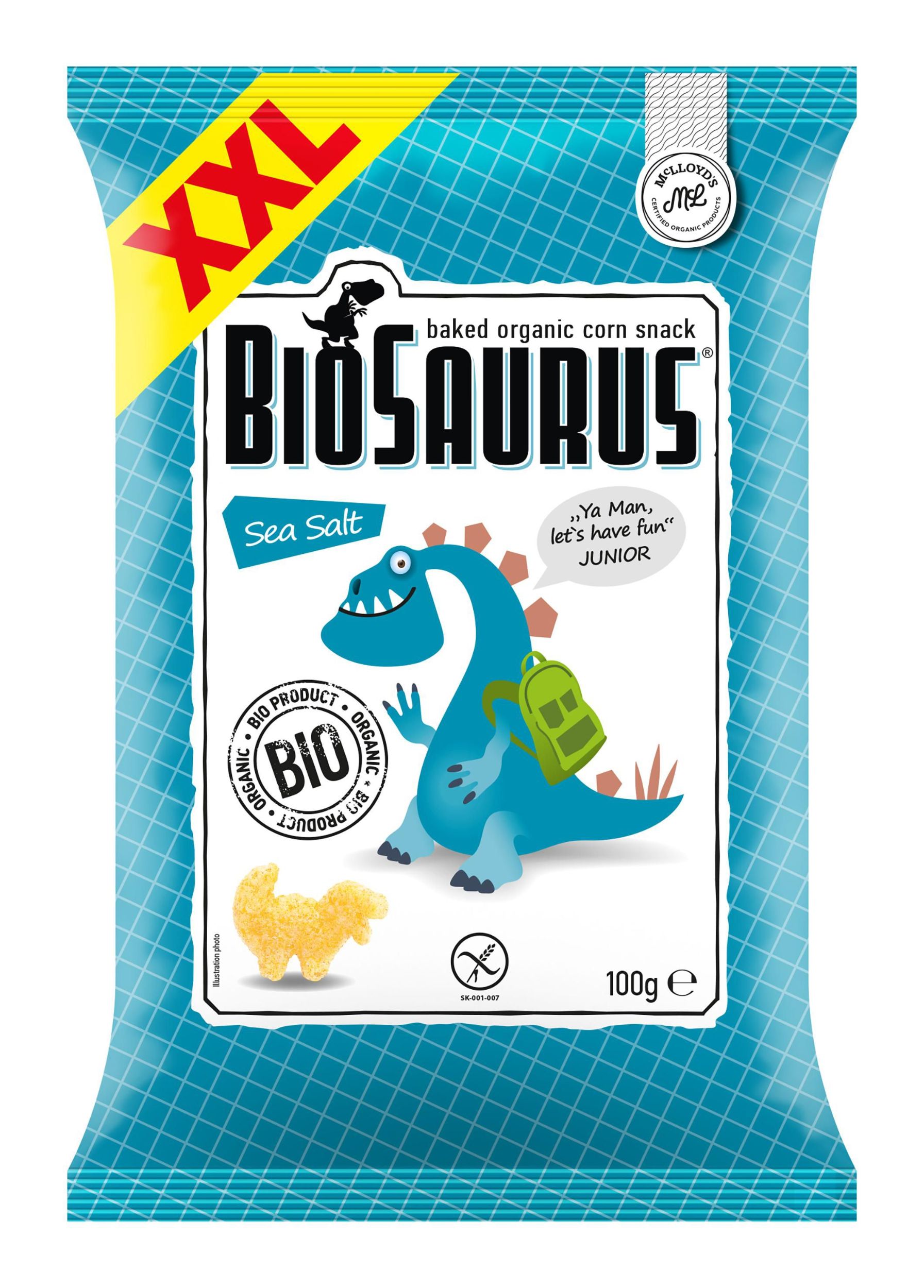 Zdravý svět - Biosaurus BIO snack sea salt XXL 100g