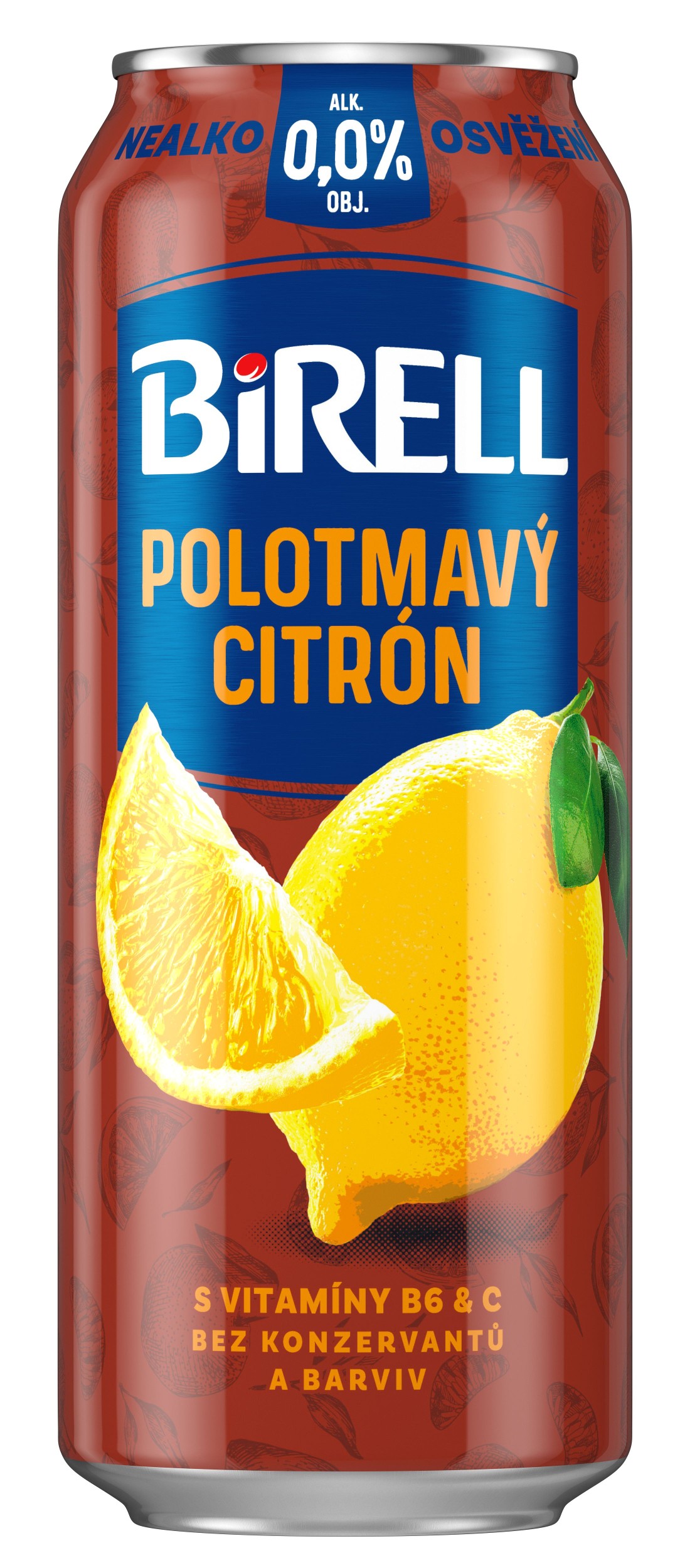 Nápoje - Birell Polotmavý Citrón 0,5l plech