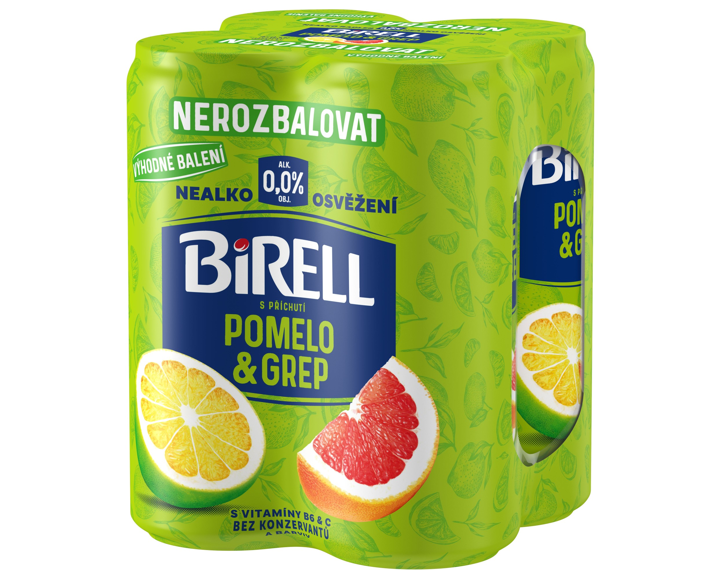 Birell Pomelo & Grep 4 x  0,33 l-0