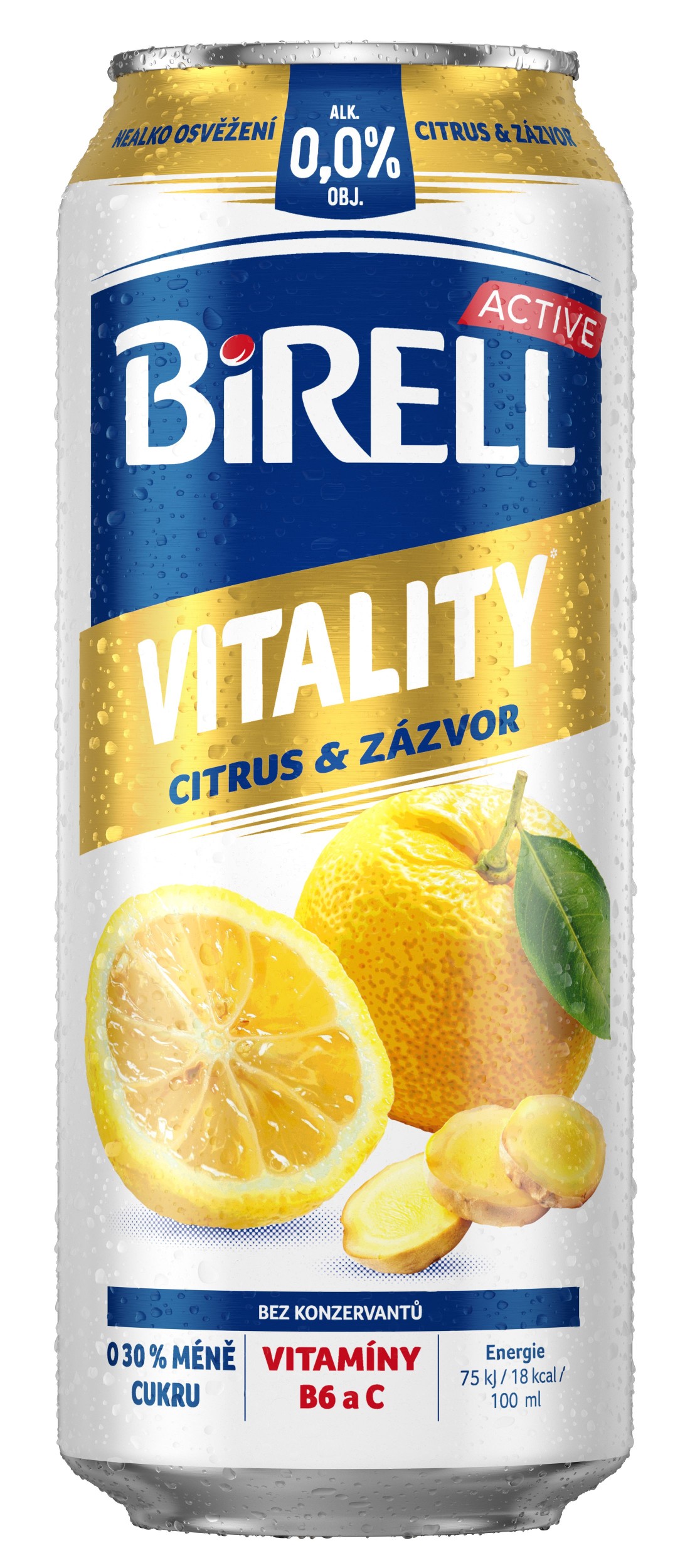 Nápoje - Birell Vitality Citrus & Zázvor 0,5l