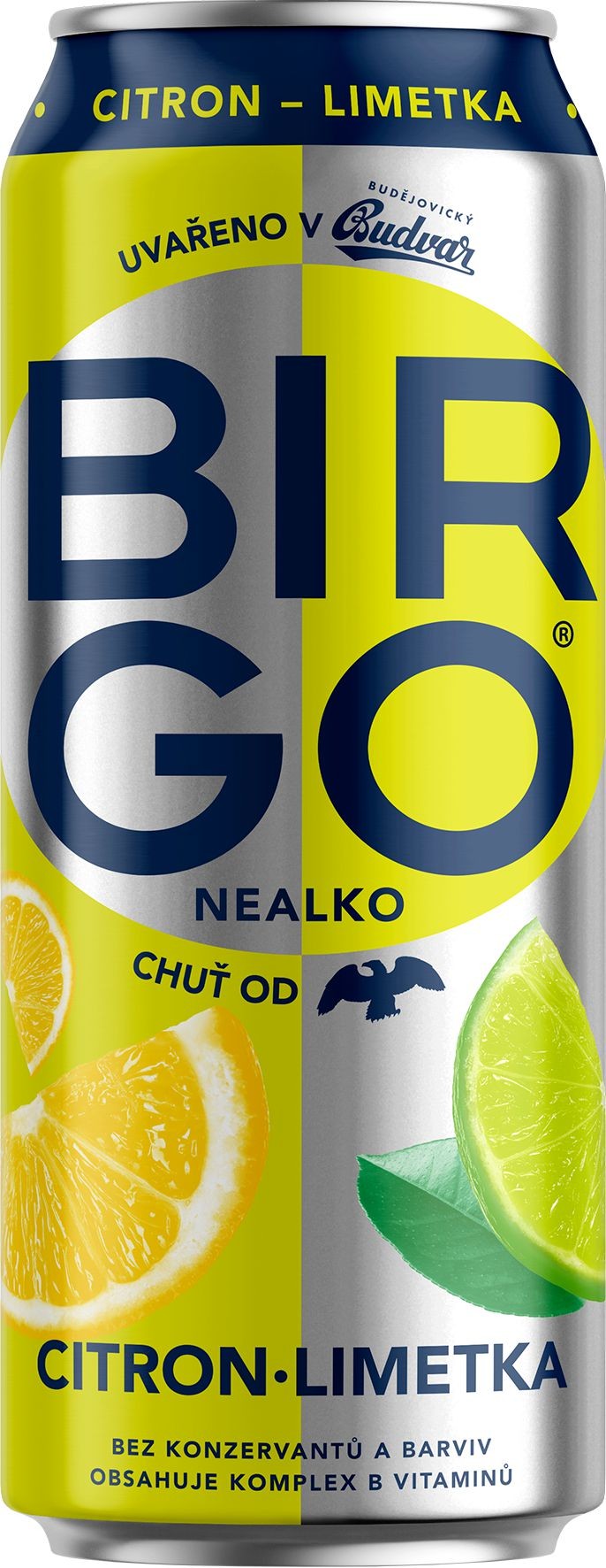 Nápoje - Birgo citron & limetka 0,5 l plech