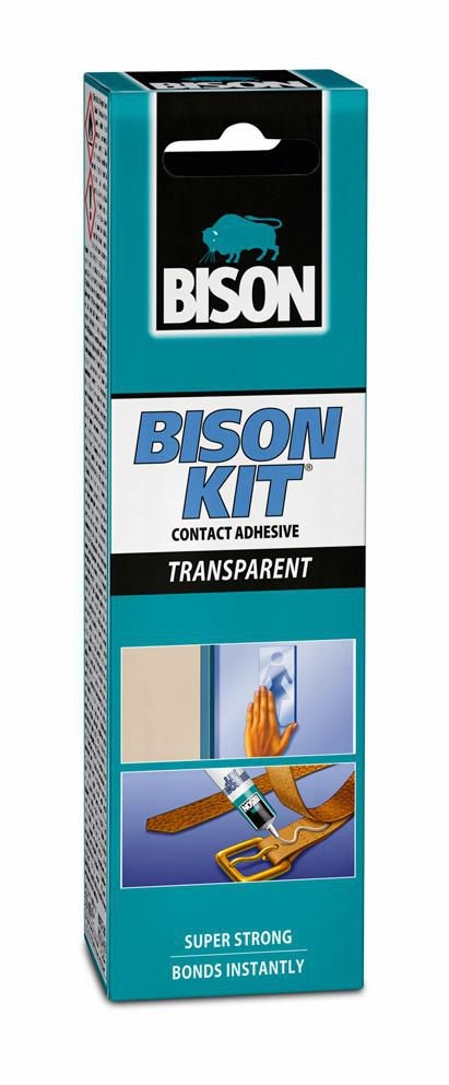 Domácnost a Zahrada - Bison KIT Transparent kontaktní lepidlo 55ml
