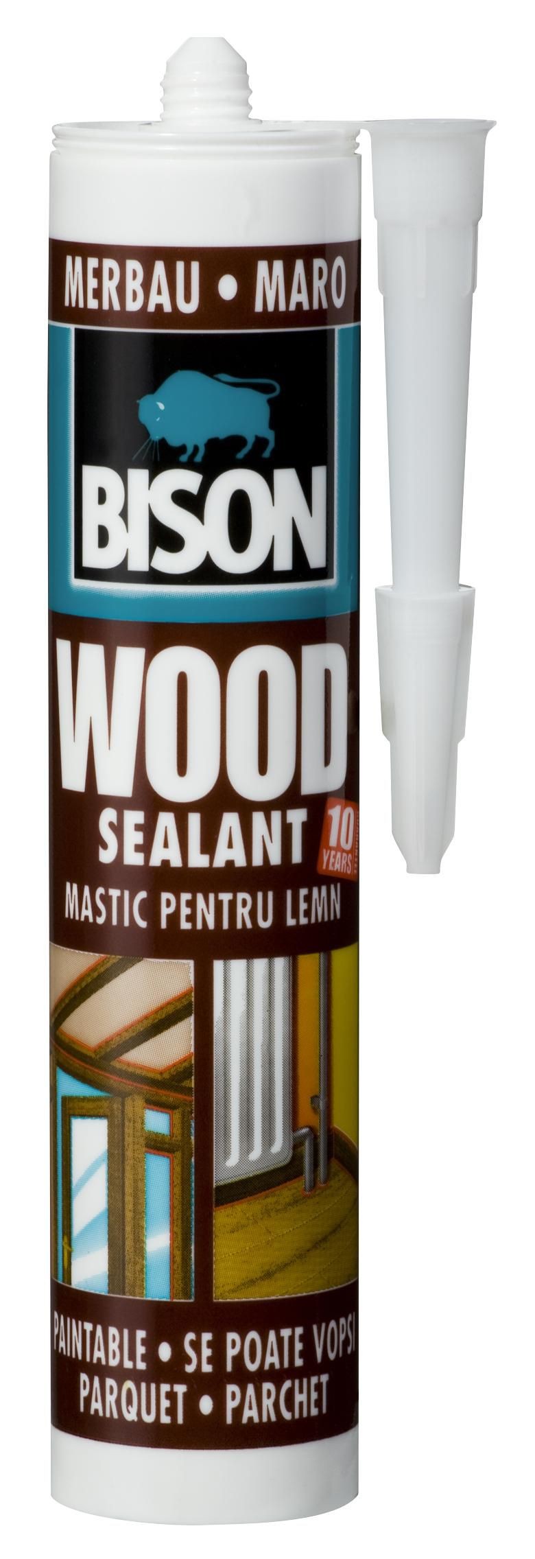 Domácnost a Zahrada - Bison Wood Sealant Merbau tmal 300ml