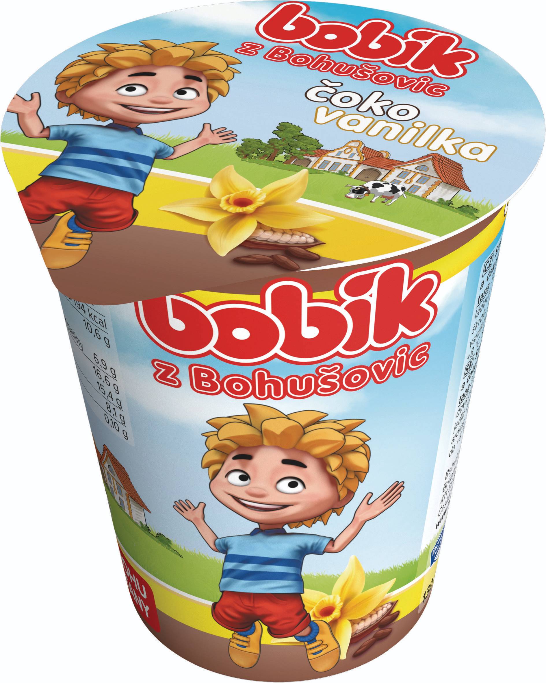 Mléčné a chlazené - Bobík Čoko Vanilka 130 g