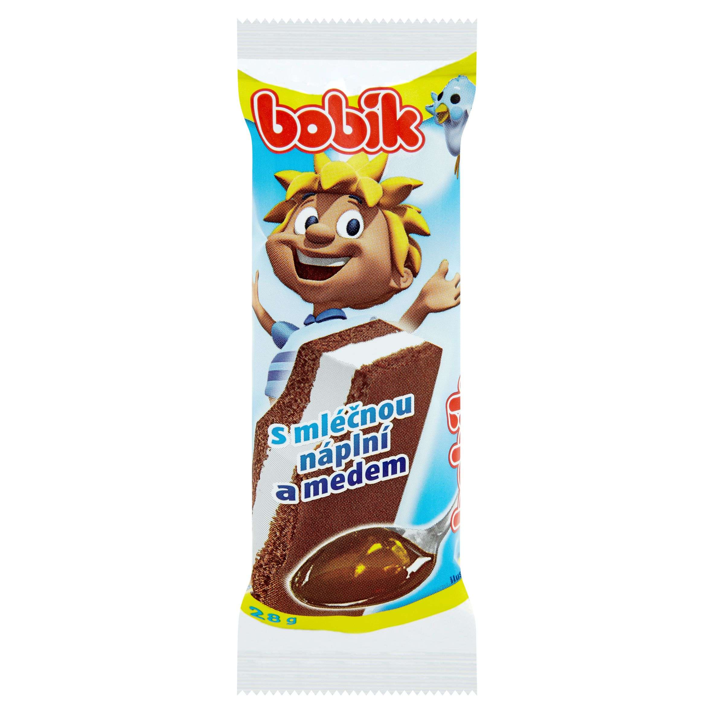 Mléčné a chlazené - Bobík Řez s mléčnou náplní a medem 28 g