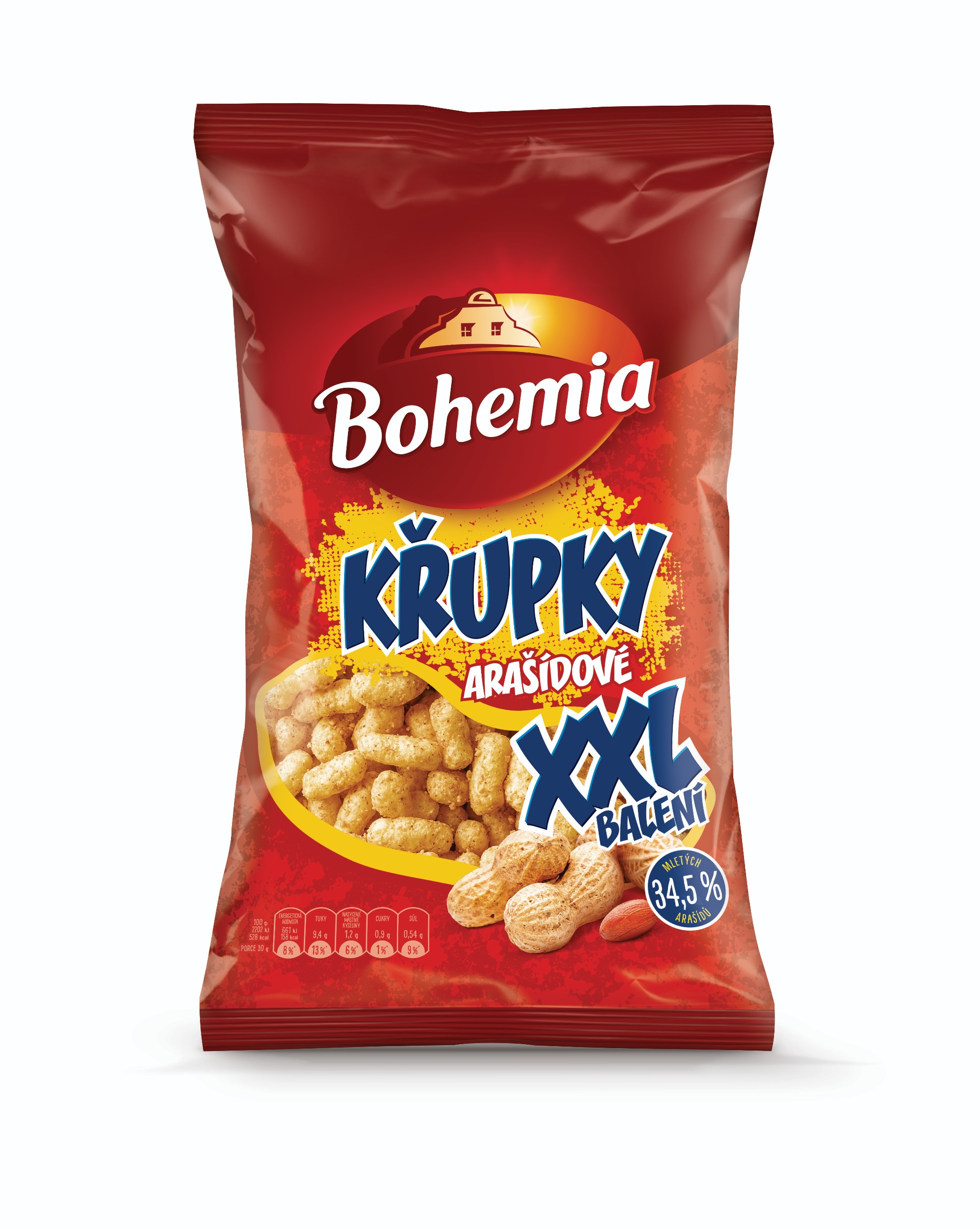 Trvanlivé potraviny - Bohemia Arašídové Křupky XXL 260g