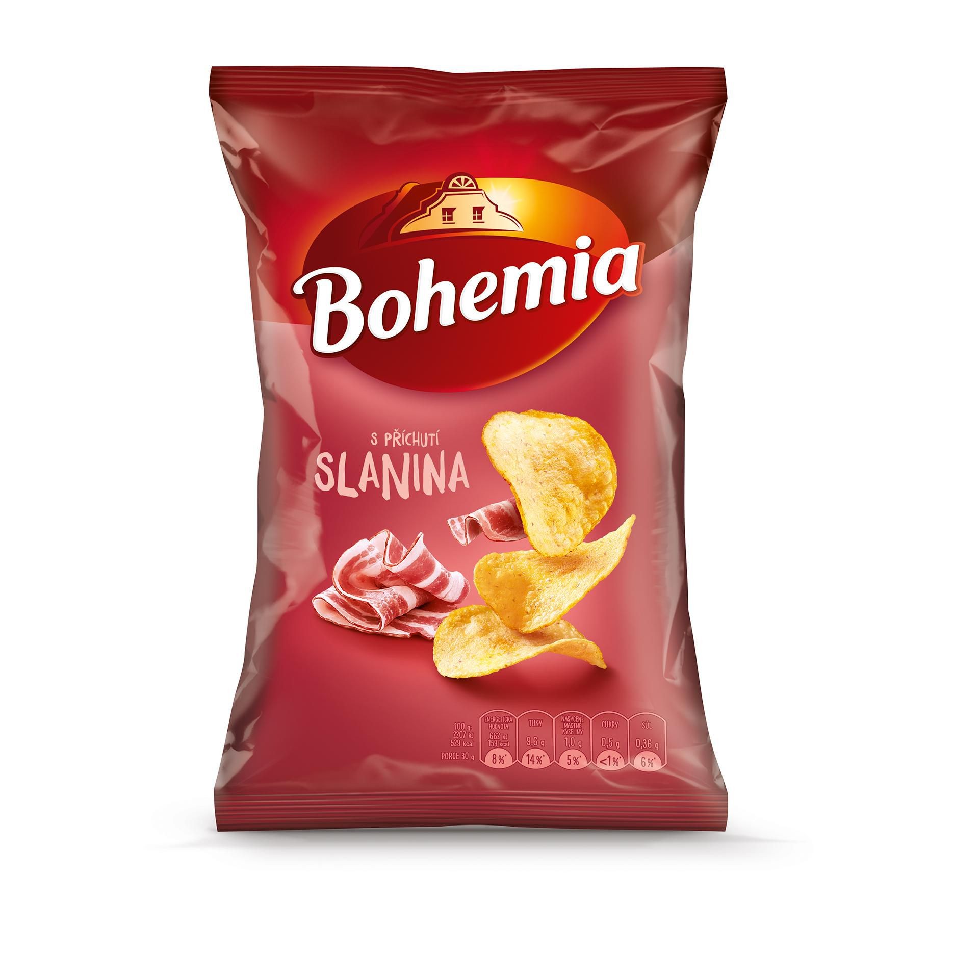 Trvanlivé potraviny - Bohemia Chips slanina 60g