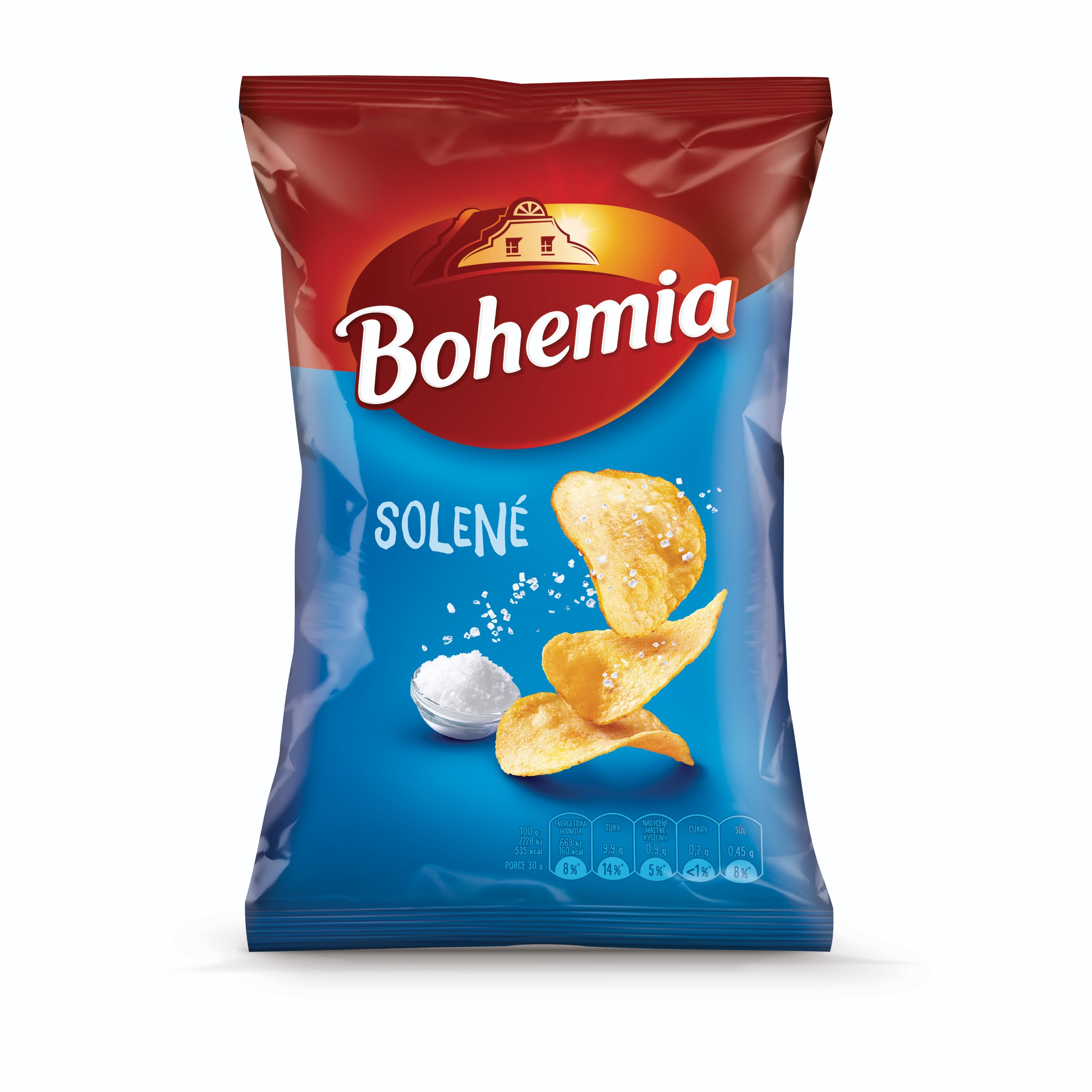 Trvanlivé potraviny - Bohemia Chips solené 60g