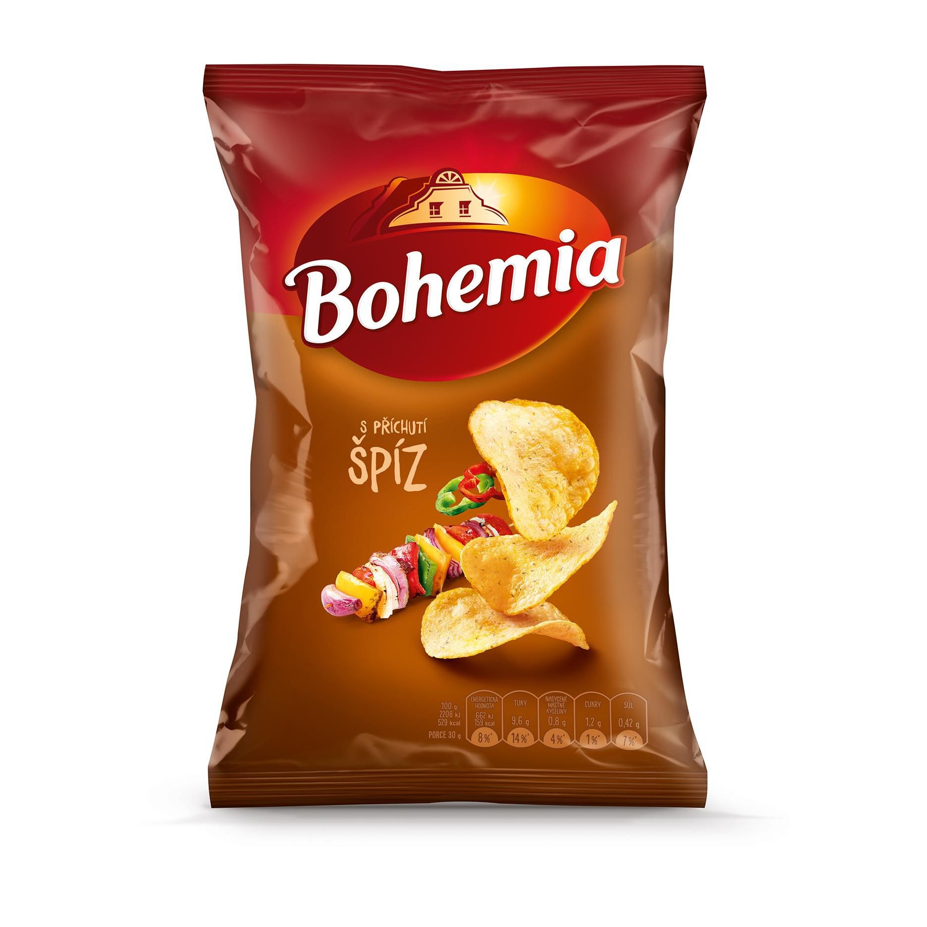 Trvanlivé potraviny - Bohemia Chips špíz 60g