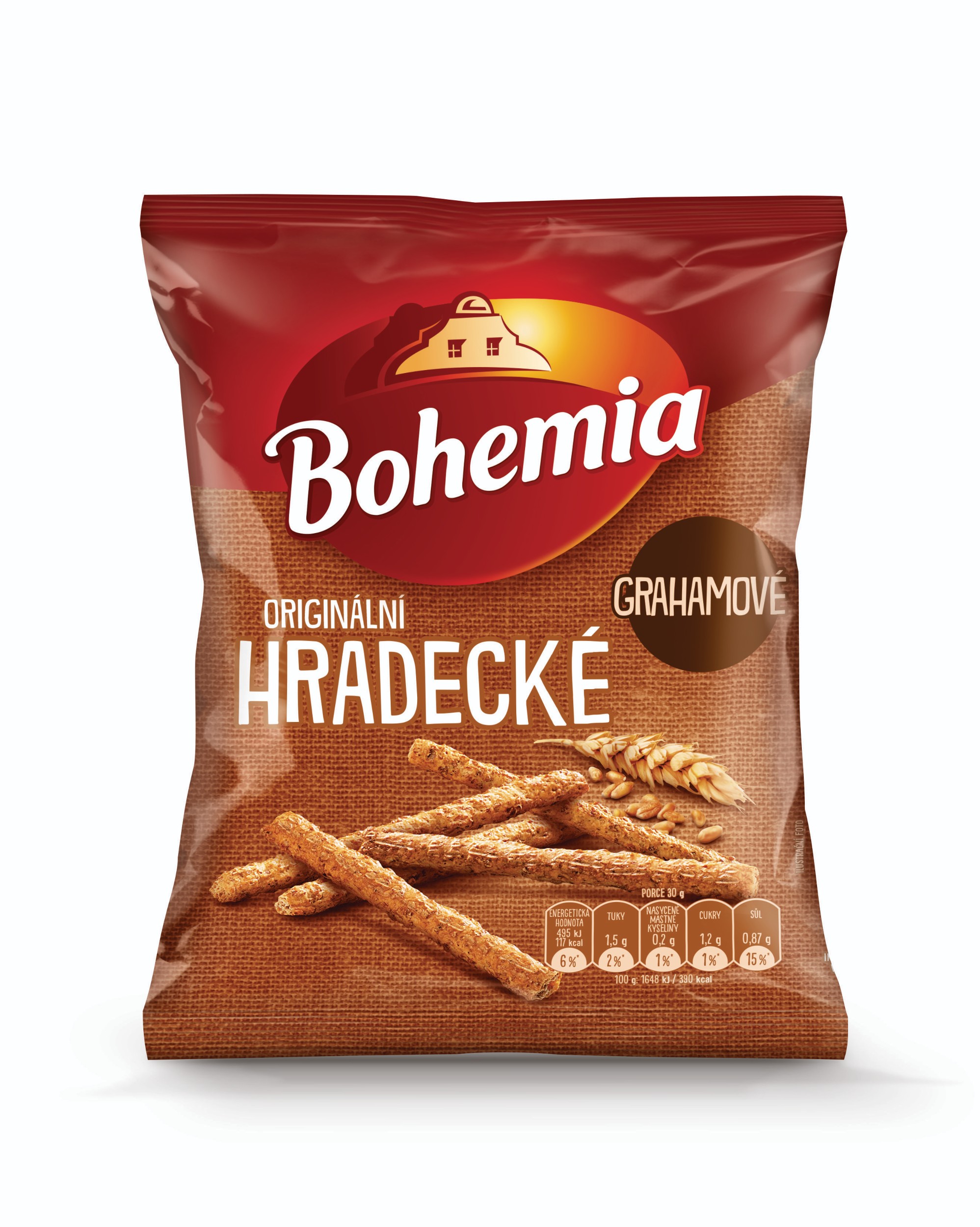 Trvanlivé potraviny - Bohemia Hradecké tyčinky grahamové 90 g