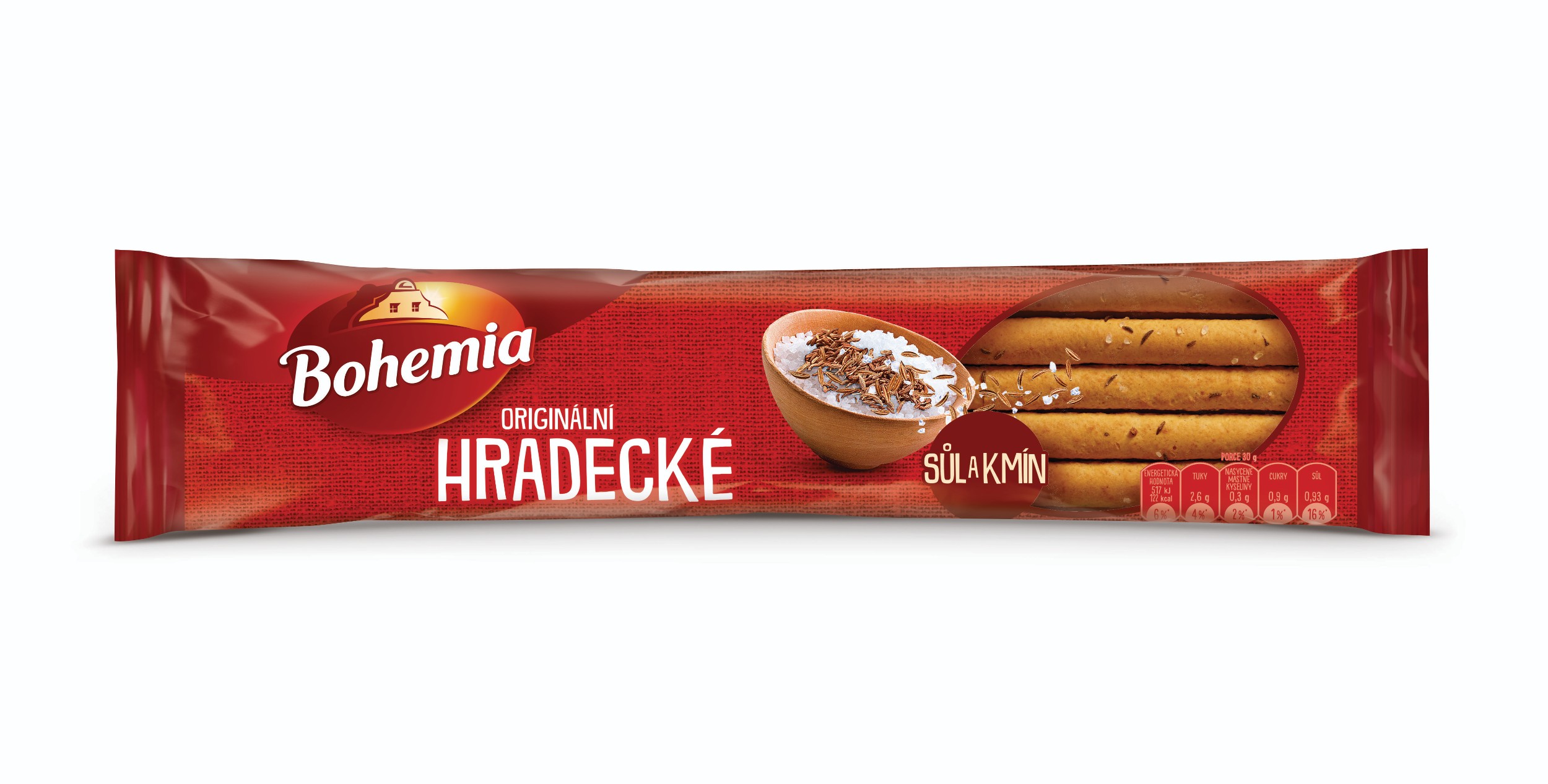Trvanlivé potraviny - Bohemia Hradecké tyčinky kmín a sůl 100 g