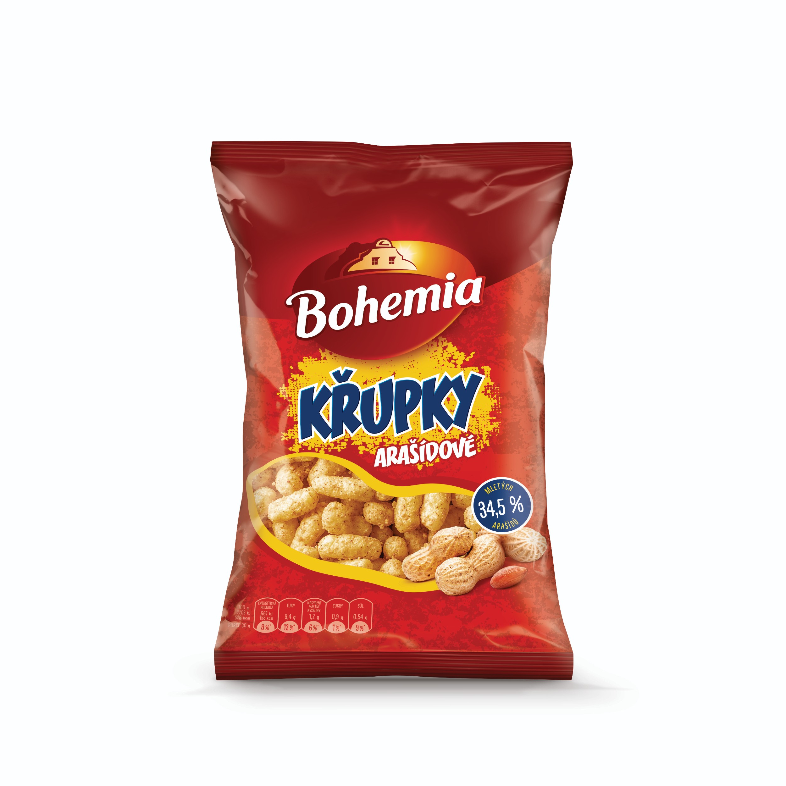 Trvanlivé potraviny - Bohemia Křupky arašídové 100 g