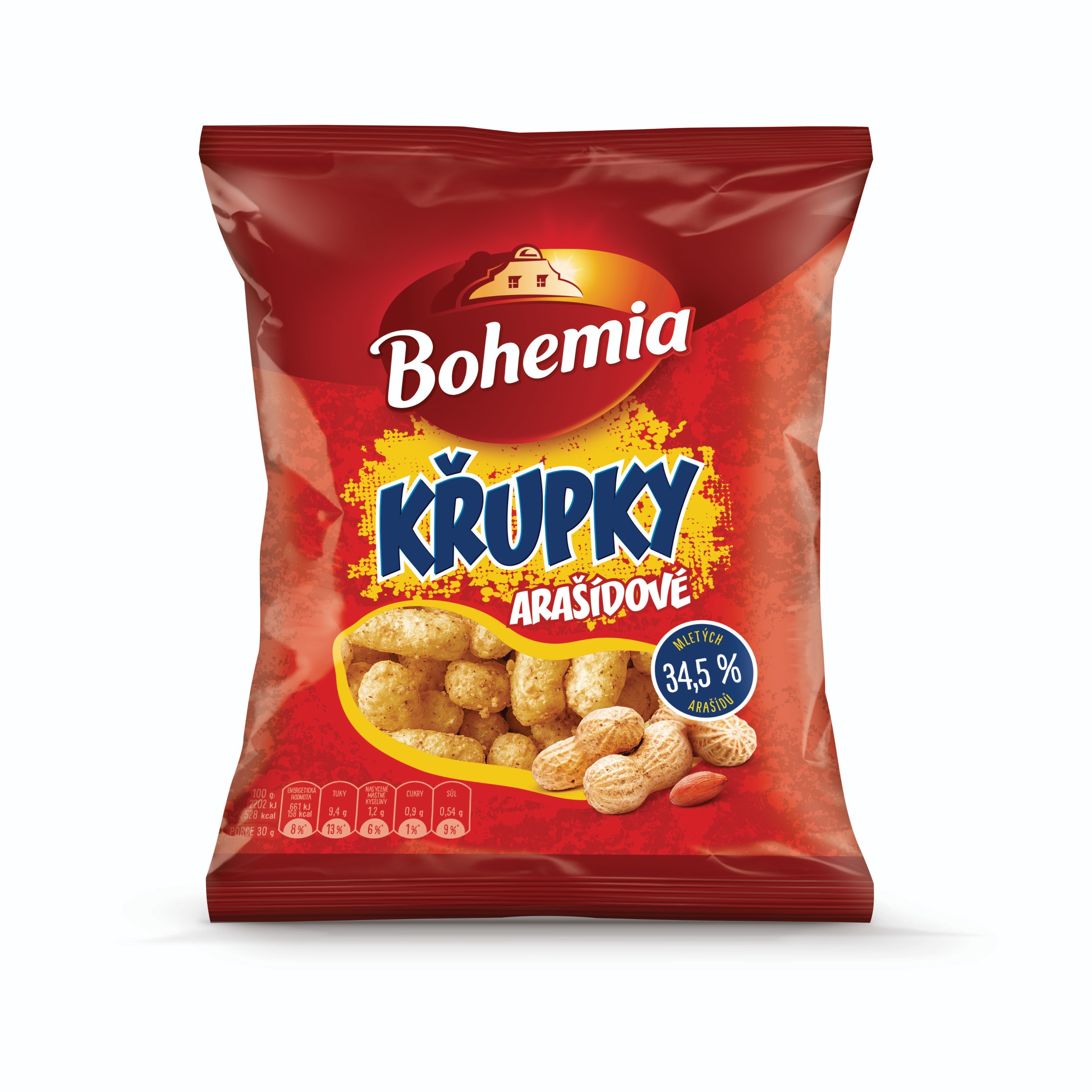 Trvanlivé potraviny - Bohemia Křupky arašídové 50g