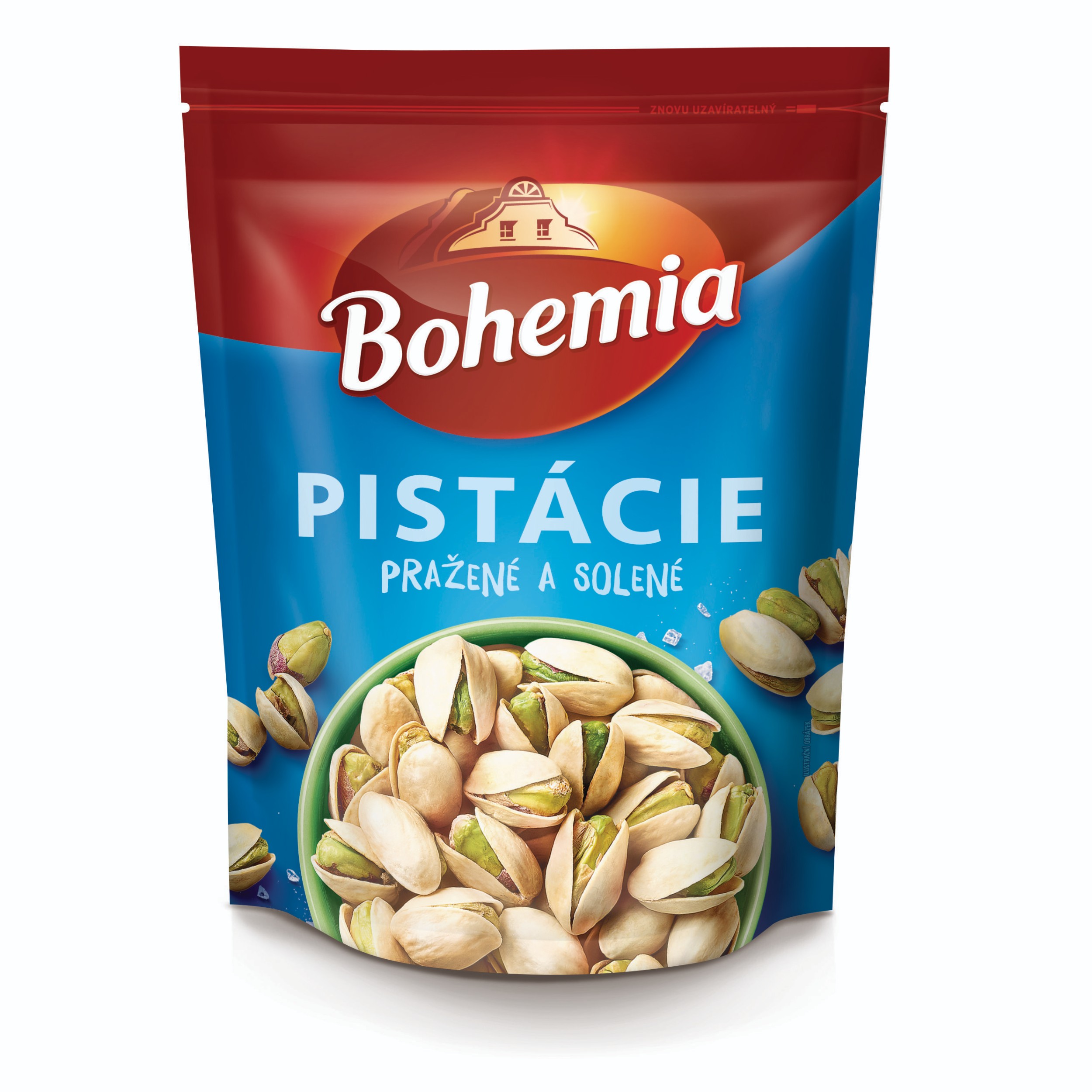 Trvanlivé potraviny - Bohemia Pistácie solené pražené 125g