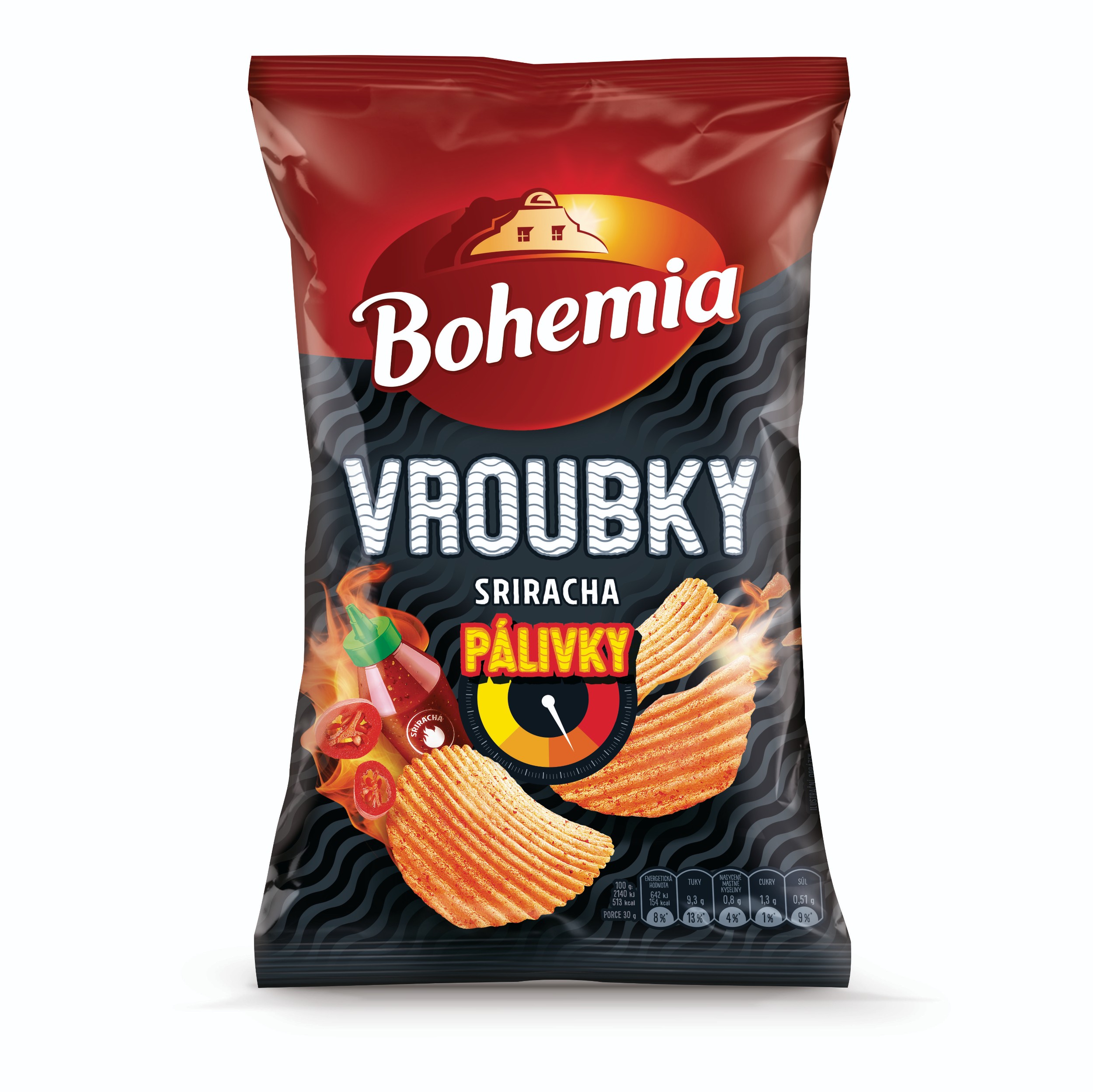 Trvanlivé potraviny - Bohemia Vroubky PÁLIVKY Sriracha 120g
