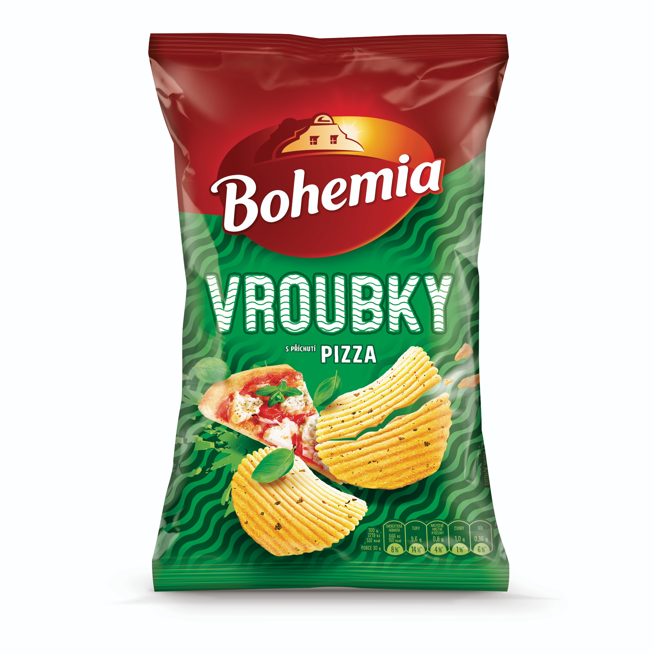 Trvanlivé potraviny - Bohemia Vroubky pizza 120g