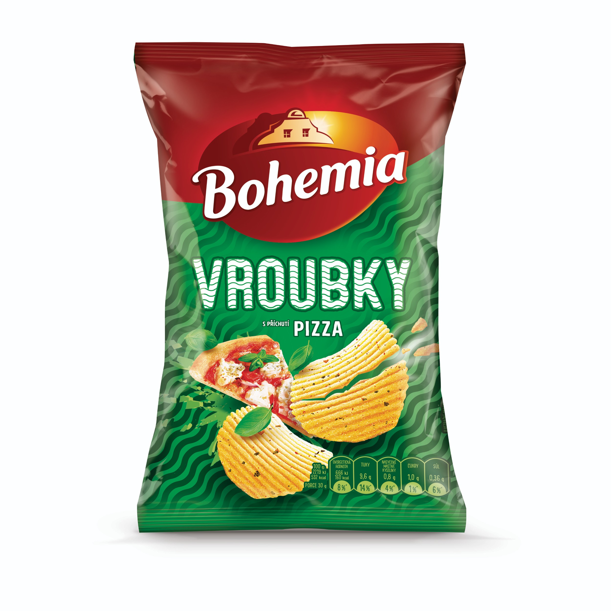 Trvanlivé potraviny - Bohemia Vroubky pizza 55g