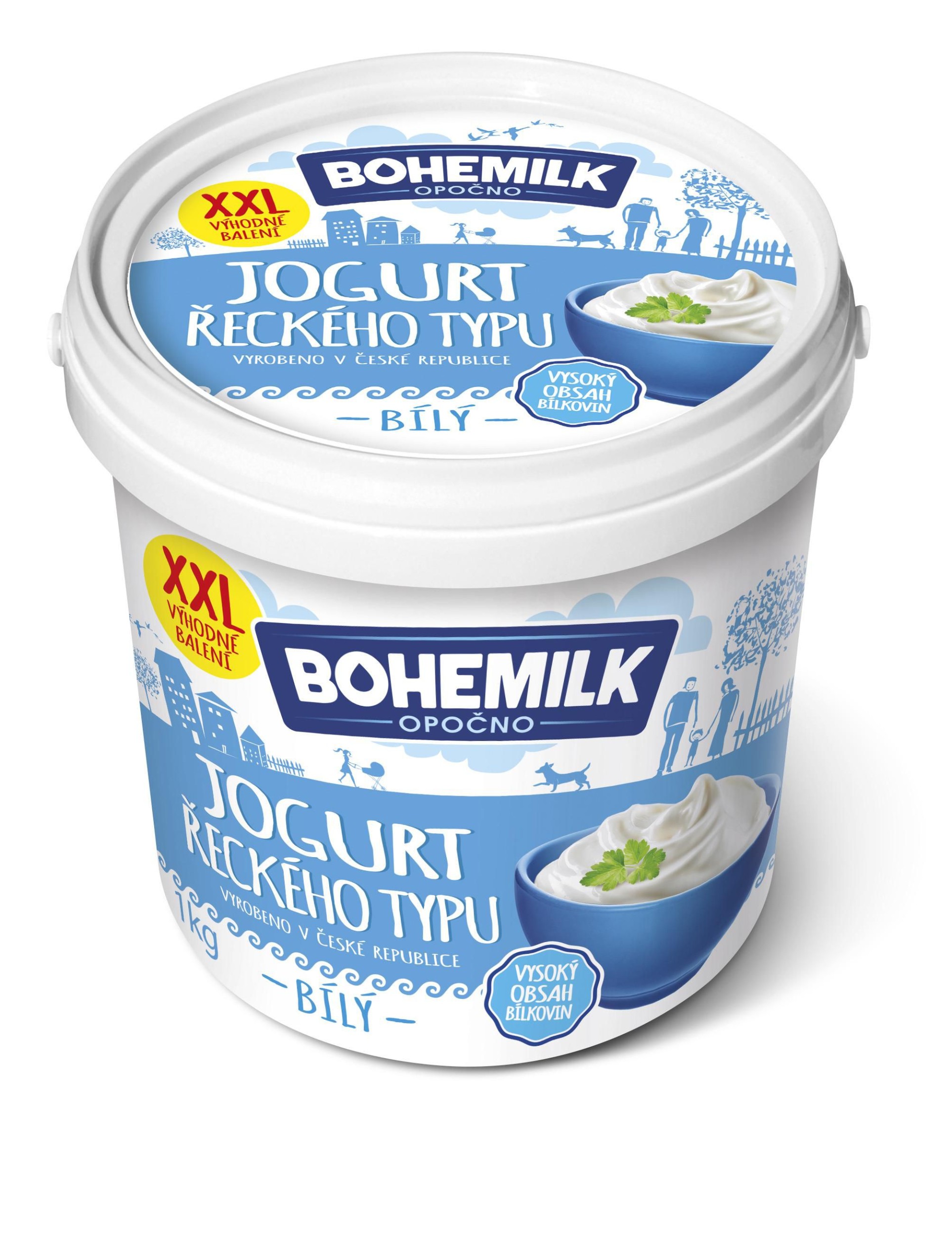 Mléčné a chlazené - Bohemilk Bílý jogurt řeckého typu 6% 1 kg