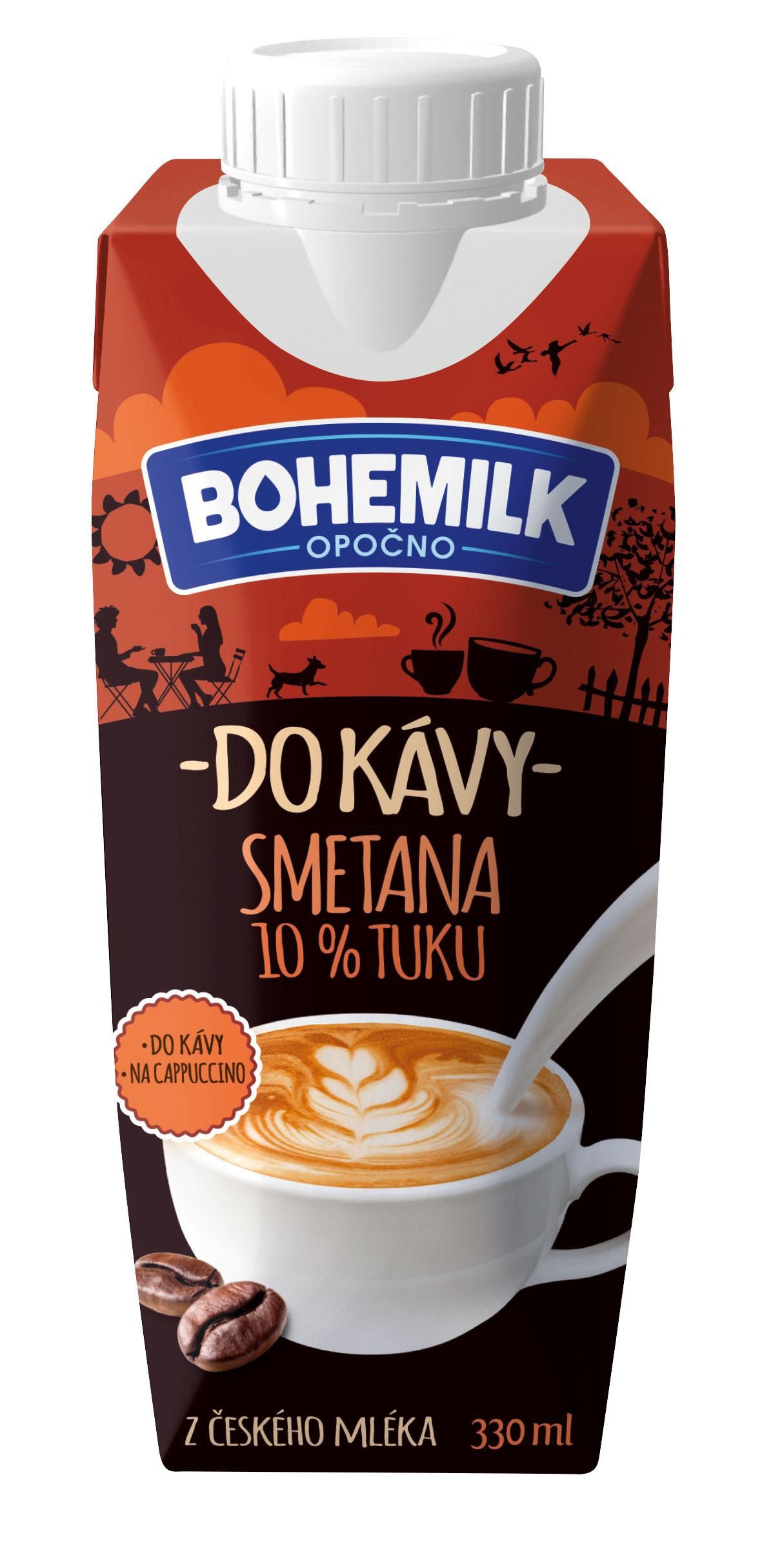 Mléčné a chlazené - Bohemilk Smetana do kávy 10% 330 ml