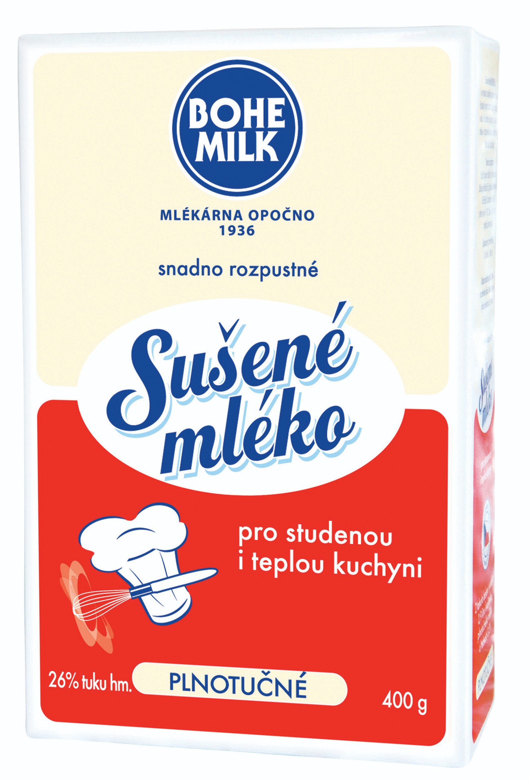 Nápoje - Bohemilk Sušené mléko plnotučné 400 g