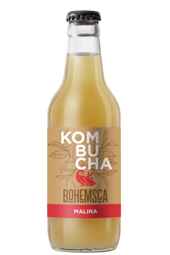 Nápoje - Bohemsca Kombucha malina 0,33l
