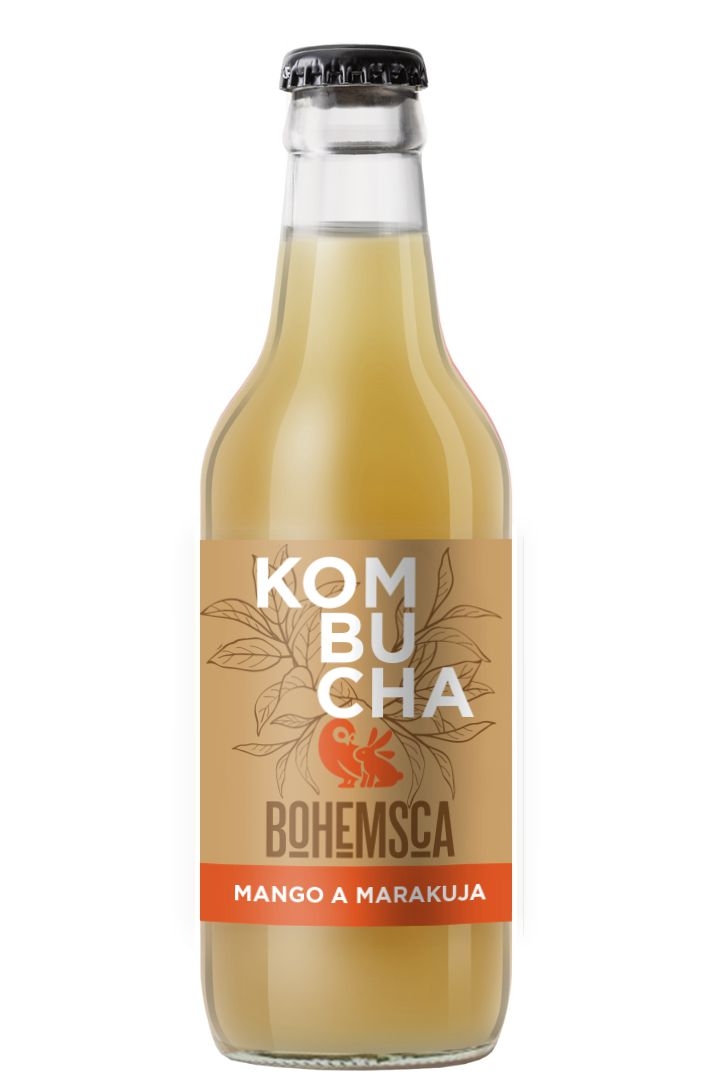 Nápoje - Bohemsca Kombucha mango marakuja 0,33l