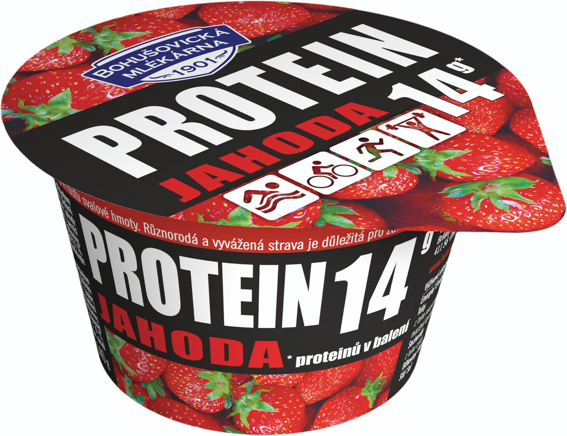 Mléčné a chlazené - Bohušovická Mlékárna Protein jahoda 140g