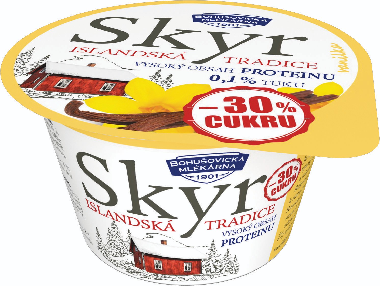 Mléčné a chlazené - Bohušovická Mlékárna Skyr Vanilka 140g