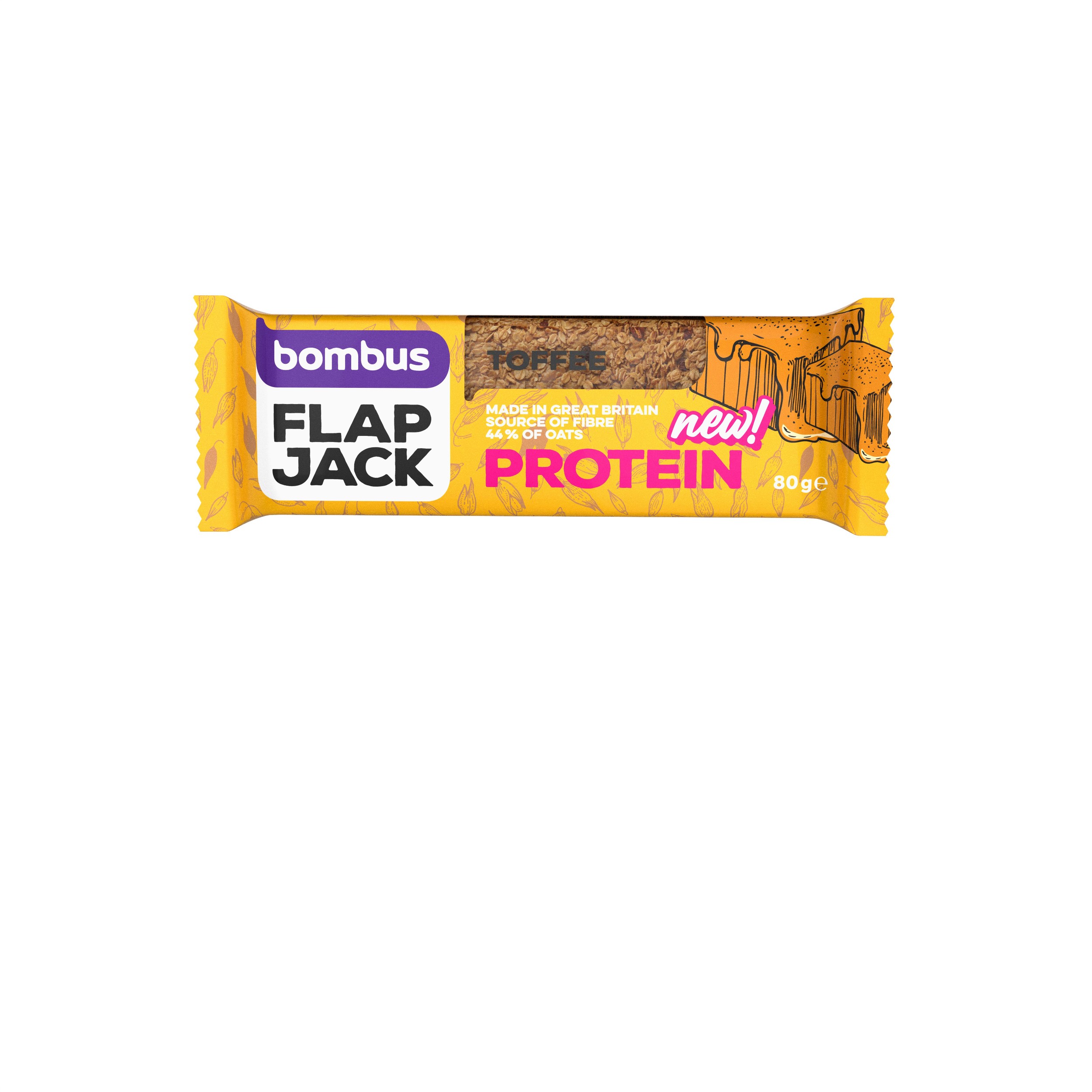 Zdravý svět - Bombus Flapjack Protein Toffee 80g
