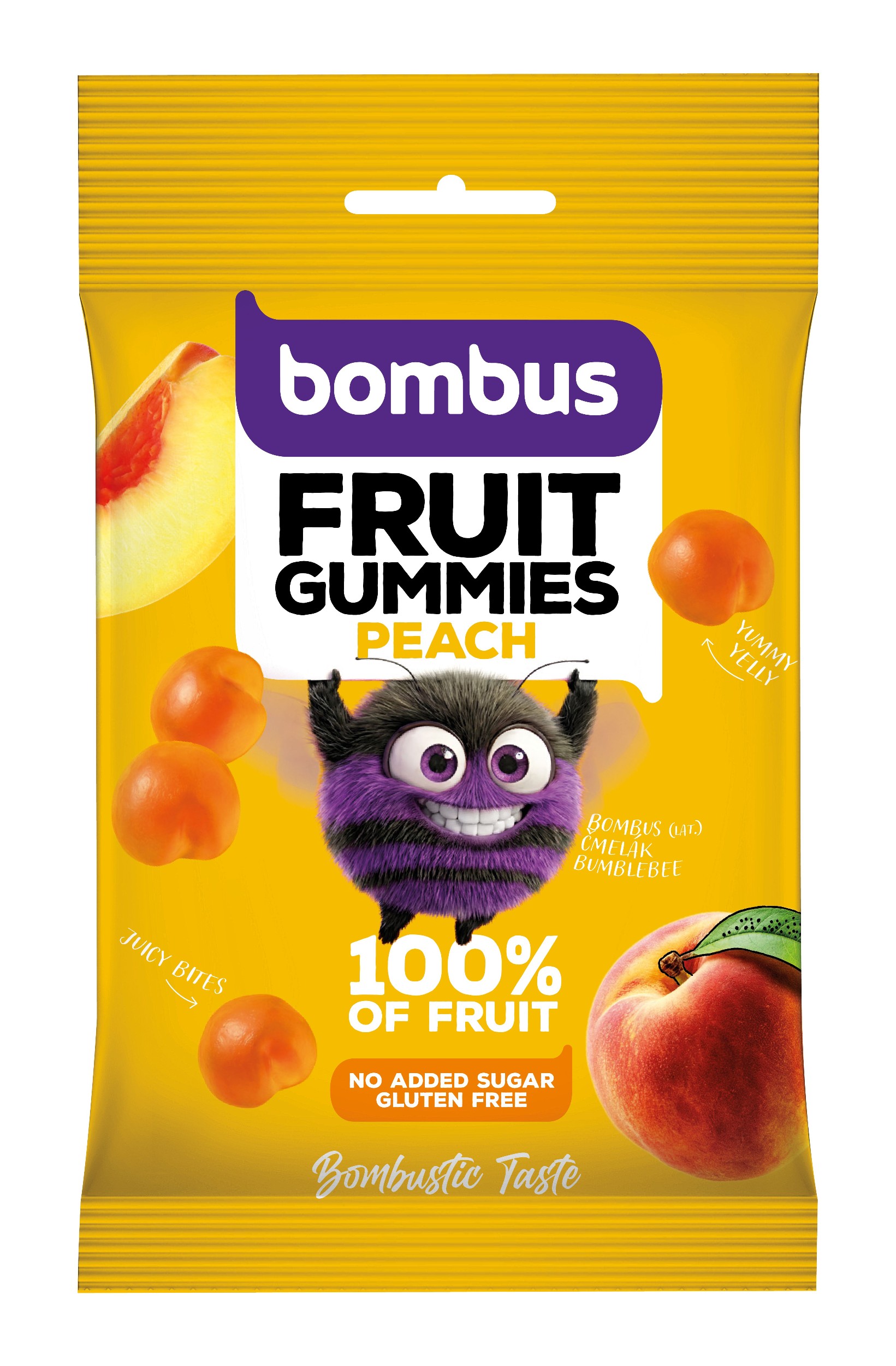 Zdravý svět - Bombus Fruit gummies peach 35g